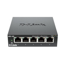 友讯（D-Link） DGS-105 5口全千兆铁壳交换机防雷性可壁挂企业网络监控以太网快速交换机