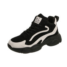 品牌上新 女童二棉鞋秋冬款加绒保暖公主皮面运动鞋防水中大童女孩冬鞋韩版 黑米色(单鞋) 33