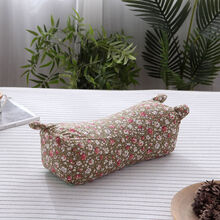 传统虎头枕纯棉老粗布枕套单人荞麦皮硬枕芯儿童护颈椎助睡眠枕头 22号色 荞麦壳2斤半