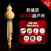 XINXIANGXI 葫芦丝c调 降b调初学者小D调G调F调儿童成人小学生乐器 金竹普通款 降B调