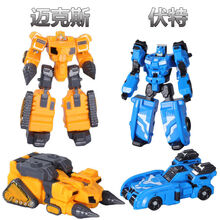 迷你特工队X玩具变形机器人金刚弗特x塞米儿童男孩机甲露西雷套装 【变形机甲】弗特+麦克斯