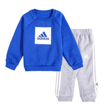Adidas阿迪达斯2020秋冬新款男女婴童长袖套头卫衣两件套GD3928  GD6102 GD3928 尺码 86 建议身高80左右