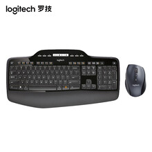 罗技（Logitech）MK710 无线键鼠套装 商务办公键鼠套装 全尺寸 带无线2.4G接收器 黑色
