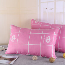 矮枕头低枕套装可水洗低枕头薄枕芯一个装成人忱头助睡眠整头单人学生矮护颈椎枕花睡神 粉红皇冠亏活动款