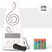 CHERUB小天使电子节拍器WMT220人声数拍吉他钢琴架子鼓古筝乐器通用节奏机械声 wmt-220【白色+电池】