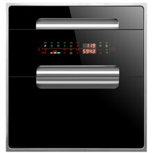 惠普好太太嵌入式消毒柜家用小型厨房消毒碗柜镶嵌式高温智能门控中温消毒一体碗架红外高温智能童锁 三层16功能 二星级