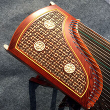 扬州古筝 檀木窗花款演奏级古筝 带圈窗花款