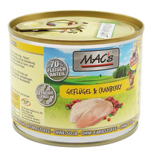 德国Macs迈格仕猫罐头无谷低敏成幼猫主食罐湿粮200g天弗 家禽牛肉蔓越莓 200g 6罐