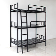 奈高钢制三层床宿舍员工高低铁床铺公寓铁架子床学生三人床
