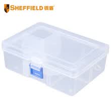 钢盾 SHEFFIELD  S024013 塑料零件盒205X140X45mm 收纳盒分格物料螺丝配件电子元件盒整理箱工具盒
