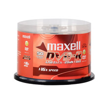 麦克赛尔maxell原装台产行货 16速 dvd-r 空白光盘 4.7gb dvd刻录盘 50片装 DVD-R50片装一盒