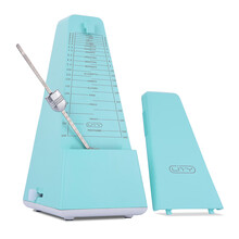 新款聆听马卡龙系列节拍器钢琴古筝口琴吉他架子鼓小提琴等乐器通用考级精准机械打拍器节奏器老师推荐 马卡龙系列节拍器-薄荷蓝