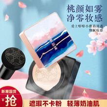 HIH 蘑菇头气垫BB霜 桃颜养颜 遮瑕持久防水防汗网红同款cc霜持妆控油提亮粉底液遮瑕粉底气垫保湿15g 象牙白