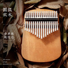 拇指琴17音卡林巴琴初学者入门21音姆指琴kalimba卡巴林手指钢琴 17音【实木】桃花芯+-无琴包