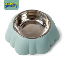 疯狂的主人 猫碗狗碗狗食盆喝水碗不锈钢防侧翻猫狗喂食碗宠物用品