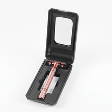 全球通（QuanQiutong） 百利经典升级版双面手动剃须刀男士老式刮胡刀架带盒送进口刀片 剃须刀+收储盒+1片刀片