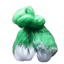 绿色加粗丝单层渔网沉网专捕甲鱼老鳖10指略加重米指大鱼网 0.28绿线 10指1米高50米单层沉