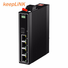 keepLINK KP-9000-55-1GX4GT-SFP 工业以太网交换机千兆1光4电 SFP接口工业级光纤收发器光电转换器