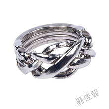 魔金锌合金解锁解环学生成人高智商烧脑玩具笼中取刺 魔戒 针 魔戒