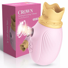 Secwell 跳蛋女用自慰器 电动舌头舔吮吸阴器秒潮刺激AV震动按摩棒双用跳蛋成人情趣玩具性用品女 皇冠粉色