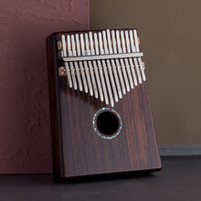 卡西达拇指琴卡林巴琴乐器手指琴kalimba拇指琴手指拇指琴手琴 玫瑰木+礼包+教程