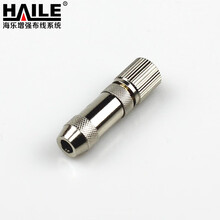 海乐(Haile)2M两兆头L9(75-2-1)视频接头公头 同轴电缆接头DDF射频线连接器10个装 2M-L9-2-1