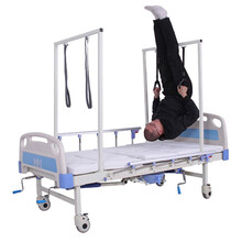 礼达康 护理床老年人家用 多功能带坐便床医院瘫痪病人侧翻起背翻身老人康复家庭护理医用病床 骨科牵引床【双支架】