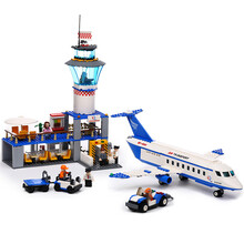 古迪(GUDI)积木 男孩玩具生日礼物航天航空系列拼装积木兼容乐高立体拼插男孩6-7-8-14岁玩具 国际机场8912