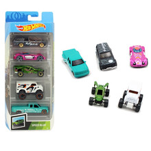 风火轮小跑车轨道赛车小汽车玩具车男孩模型小车1806 速度五辆装FYL13