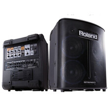 Roland 罗兰 BA-330多功能便携式立体声吉他音箱 键盘 BA330音箱+SM58S
