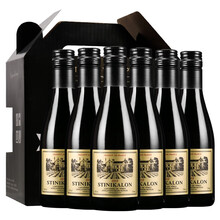 超市	【塔丝维斯酒庄】法国进口 红酒15度 干红葡萄酒 红酒整箱 小瓶红酒 小支装红酒 187ml*6 整箱