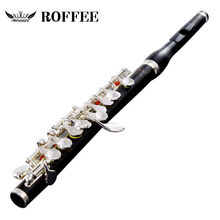 德国【ROFFEE】罗菲 短笛乐器乌木管体白铜镀银按键乌木笛头专业演奏级Piccolo E9乌木镀银