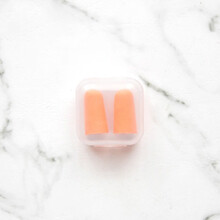 红爱睡觉噪音记忆海绵耳塞睡眠耳塞学习工作音呼噜耳塞 红色4个 M