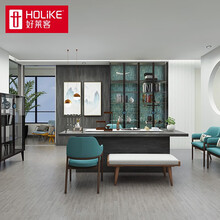 好莱客全屋定制 轻奢新中式卧室书房茶室玻璃柜家具定做 东方•雀翎系列 预付订金