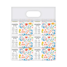 妮飘（nepia）哆啦A梦 抽纸 羢之棉25抽*6包 大豆蛋白纤维棉柔巾 宝宝干湿两用纸巾（新老包装随机发货）