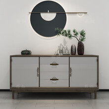 格灿新中式玄关柜储物柜装饰边柜轻奢柜子禅意简约现代中式条案备餐台 玄关柜1800*400*900