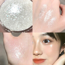 土豆泥神仙钻石高光啫喱膏 细珠光闪粉脸部提亮修容盘 自然立体 01#月光碎钻+高光刷