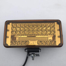 汽车led大灯强光超亮超远灯泡 汽车led大灯12V24V货车射灯超亮越野车改装灯工程车灯摩托电车灯 高亮款七寸方60珠远近光【黄光】