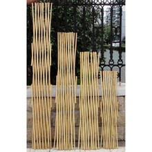 户外小栅栏围栏月季植物爬藤竹子花支架花园竹竿阳台伸缩竹条篱笆 紫竹高180宽180