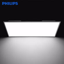 飞利浦吸顶灯 LED集成吊顶灯 厨房吸顶灯厨卫面板灯铝扣板灯嵌入式平板格栅卫生间灯具300x600  白色平边300x600可调节色温22W