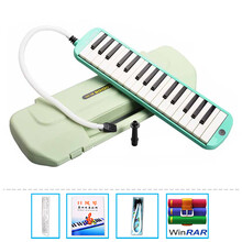 SUZUKI铃木口风琴32键小学生演奏mx37D初学者MX32D儿童37键口吹琴 MX32D+自学秘籍+吹管+键盘贴