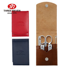 777韩国修甲指甲刀斜口死皮钳剪5件套装【专柜款6019】 摩卡棕NTS-6019