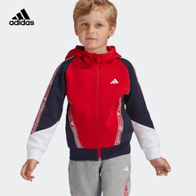 adidas阿迪达斯2020秋季男小童夹克GG3595浅猩红A110/建议身高110cm