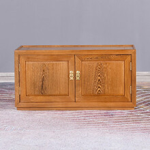 寻古红木家具非洲鸡翅木（学名：非洲崖豆木）电视柜实木新中式客厅卧室电视机组合多功能原木全实木储物柜O 双门柜