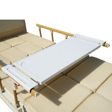 汉东 医院ABS伸缩餐桌板 医用病床餐桌板 老人护理饭桌 可移动餐桌架 病房吃饭餐板护理床护栏配件 【标准型】灰白色