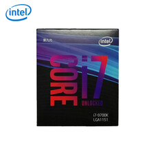 英特尔中文盒装台式机cpu i3 9100/i5 9400F/i7 9700KF/i9 9900KF i5 9500 6核6线程 3.0Ghz