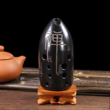 七星十孔黑陶埙双腔学生初学成人入门练习笔筒埙专业演奏民族乐器 十孔G调(禅)