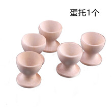 50g木制仿真蛋鸡蛋鸭蛋画木头鸡蛋diy彩绘涂鸦复活节彩蛋模型 蛋托1个