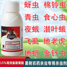 高效氯氟氰菊酯蚜虫菜青虫地蛆土壤地上下害虫蔬菜果树功夫农药杀虫剂 100ml*2瓶