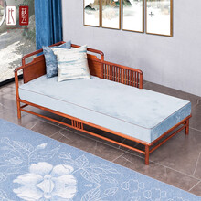 比艺红木家具缅甸花梨（学名：大果紫檀）新中式贵妃椅沙发床榻实木罗汉床午休躺椅懒人沙发 贵妃榻193*86*76cm